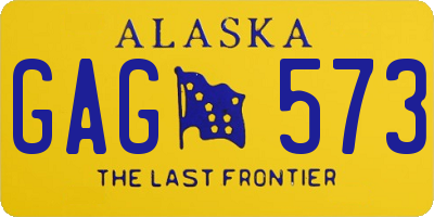 AK license plate GAG573