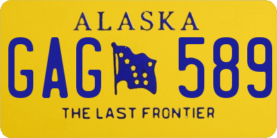 AK license plate GAG589