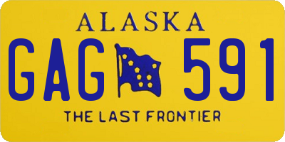 AK license plate GAG591