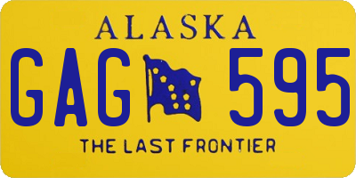 AK license plate GAG595