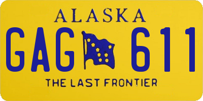 AK license plate GAG611