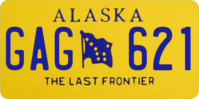 AK license plate GAG621