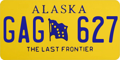 AK license plate GAG627