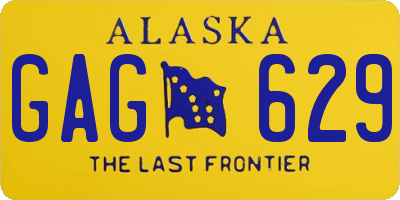 AK license plate GAG629
