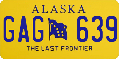 AK license plate GAG639