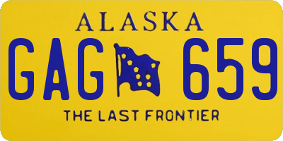 AK license plate GAG659