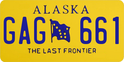 AK license plate GAG661