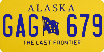 AK license plate GAG679