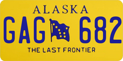 AK license plate GAG682