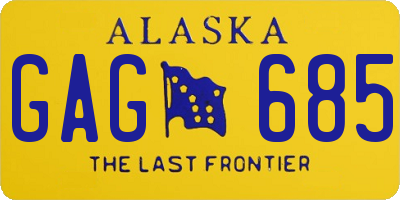 AK license plate GAG685