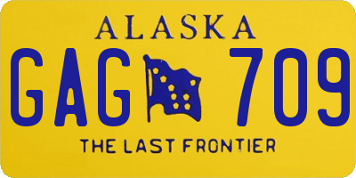 AK license plate GAG709