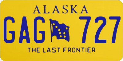 AK license plate GAG727