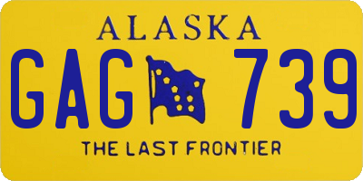 AK license plate GAG739