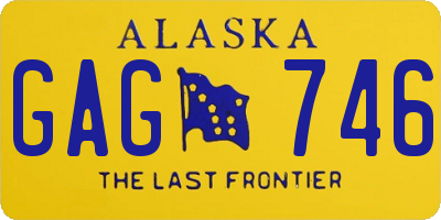 AK license plate GAG746