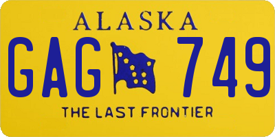 AK license plate GAG749