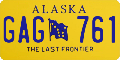 AK license plate GAG761