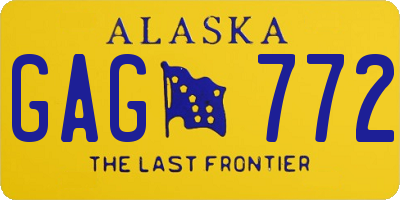 AK license plate GAG772