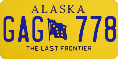 AK license plate GAG778