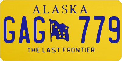 AK license plate GAG779