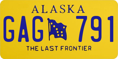 AK license plate GAG791