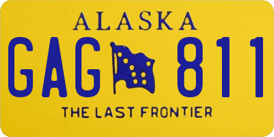 AK license plate GAG811