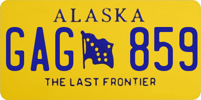 AK license plate GAG859