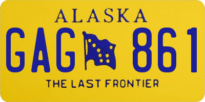 AK license plate GAG861