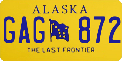 AK license plate GAG872