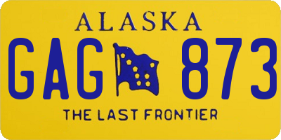 AK license plate GAG873