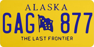 AK license plate GAG877