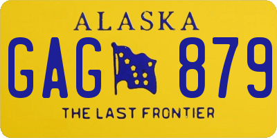 AK license plate GAG879