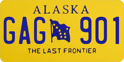 AK license plate GAG901