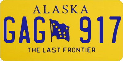 AK license plate GAG917