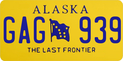 AK license plate GAG939