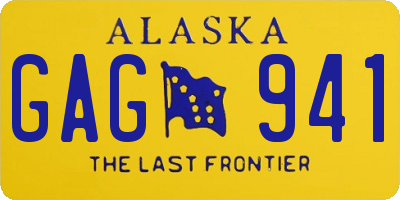 AK license plate GAG941