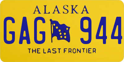 AK license plate GAG944