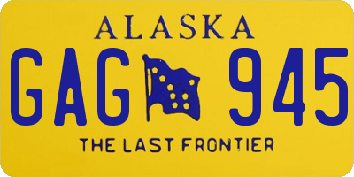 AK license plate GAG945