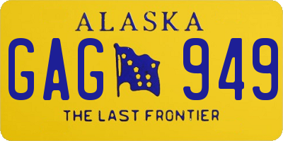 AK license plate GAG949