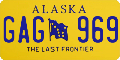 AK license plate GAG969