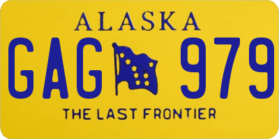 AK license plate GAG979