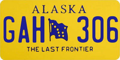 AK license plate GAH306