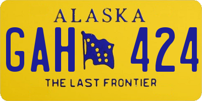 AK license plate GAH424