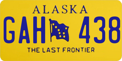 AK license plate GAH438