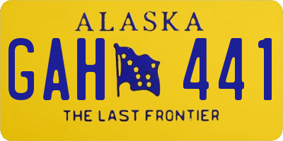 AK license plate GAH441