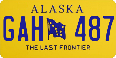 AK license plate GAH487