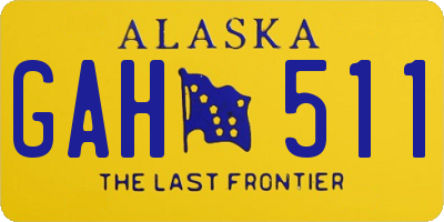 AK license plate GAH511