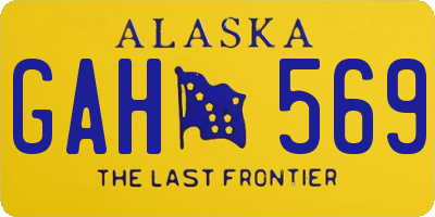 AK license plate GAH569