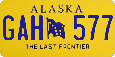 AK license plate GAH577