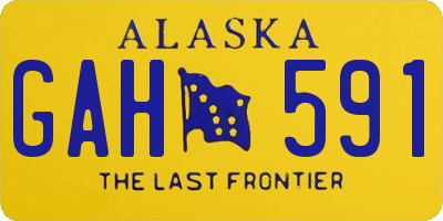 AK license plate GAH591