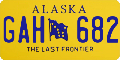 AK license plate GAH682